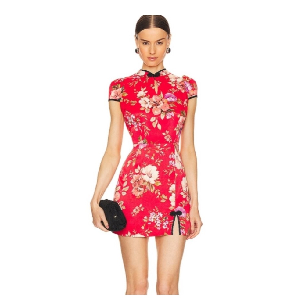 Yumi Kim Red Floral Mini Dress XS